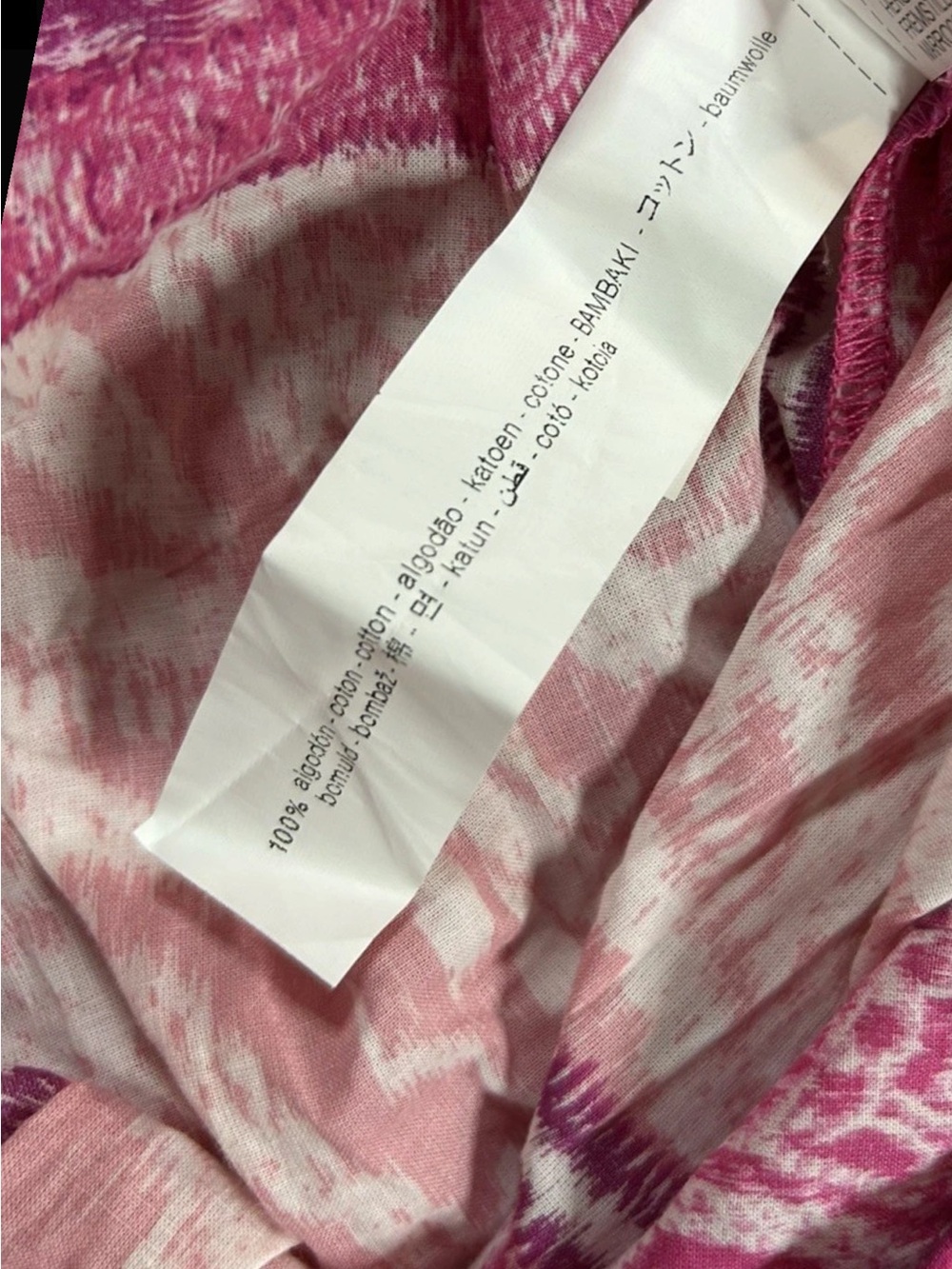 NEW~ Zara Pink Patchwork V-Neck Maxi Dress  size Medium - Picture 14 of 16